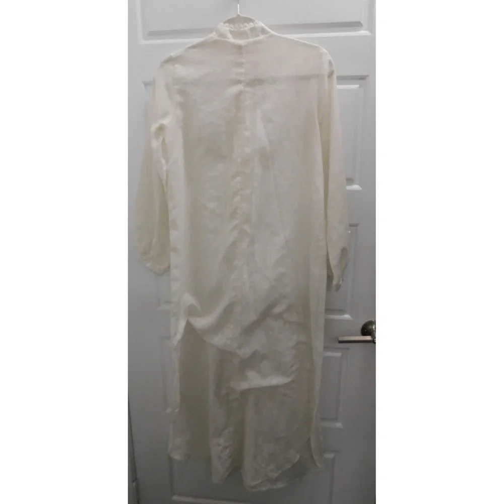 Christian Dior Jr's Nightgown‎ White Lace Collar Long Sleeve 58579 sz 5